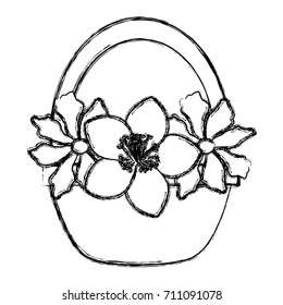 Flowers in basket