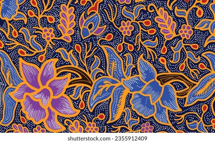 Flowers Batik is the art from Java Indonesia