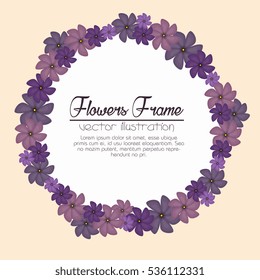 flowers beautiful frame decorative