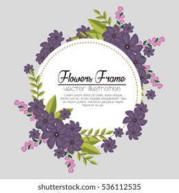 flowers beautiful frame decorative
