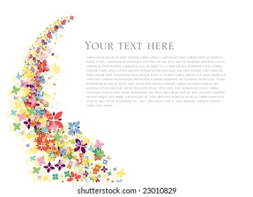 Flowers bill spring background