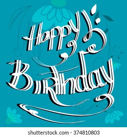 flowers birthday card