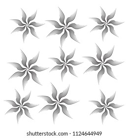 Flowers of black arcs