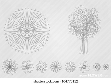 Flowers. Boquet of flowers vector