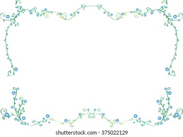 flowers with border / frame