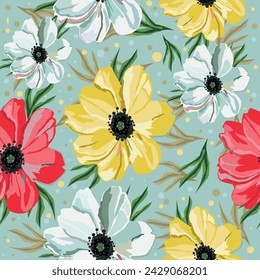Flowers bouquet, blossom and foliage of buds and flora, botany biodiversity. Wildflowers in florist composition, greeting card or gift, springtime or summer flourishing season