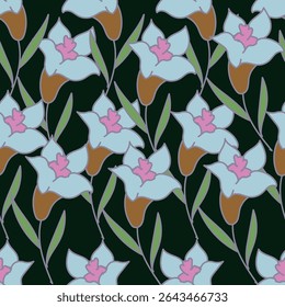 Flowers bouquet, blossom and foliage of buds and flora, botany biodiversity. Wildflowers in florist composition, greeting card or gift, springtime or summer flourishing season
