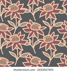 Buquê de flores, flor e folhagem de botões e flora, biodiversidade botânica. Flores silvestres em composição florista, cartão de saudação ou presente, primavera ou verão florescente temporada
