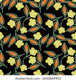 Buquê de flores, flor e folhagem de botões e flora, biodiversidade botânica. Flores silvestres em composição florista, cartão de saudação ou presente, primavera ou verão florescente temporada