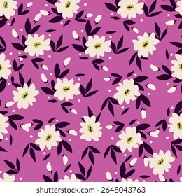 Buquê de flores, flor e folhagem de botões e flora, biodiversidade botânica. Flores silvestres em composição florista, cartão de saudação ou presente, primavera ou verão florescente temporada