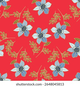 Buquê de flores, flor e folhagem de botões e flora, biodiversidade botânica. Flores silvestres em composição florista, cartão de saudação ou presente, primavera ou verão florescente temporada