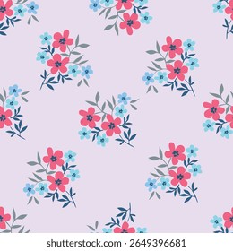Buquê de flores, flor e folhagem de botões e flora, biodiversidade botânica. Flores silvestres em composição florista, cartão de saudação ou presente, primavera ou verão florescente temporada
