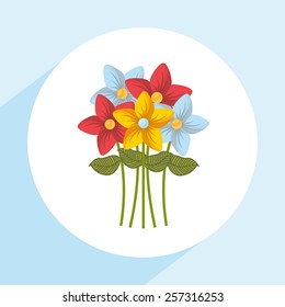 flowers bouquet design, vector illustration eps10 graphic 