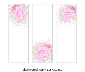 Flowers bouquet - . Hand drawn vector illustration. Vector.