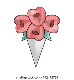 flowers bouquet isolated