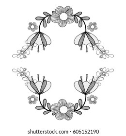 flowers branches decoration design