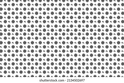 Flores y rotura de círculo en blanco y negro. Adecuado para plantilla de diseño, portada y fondo.