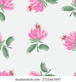 Estilo del cepillo de las flores, modelo inconsútil, archivo editable en formato eps.10