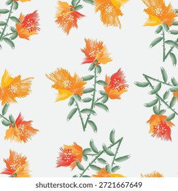 Estilo del cepillo de las flores, modelo inconsútil, archivo editable en formato eps.10