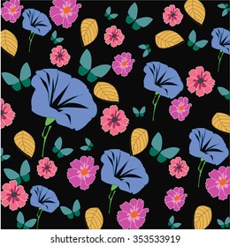 flowers and butterflies