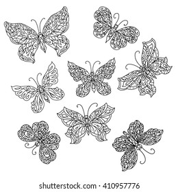 flowers and butterflies 