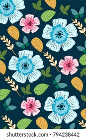 Flowers and butterflies