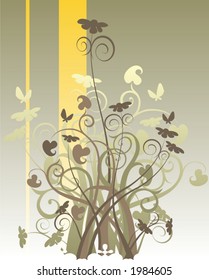 flowers with butterfly