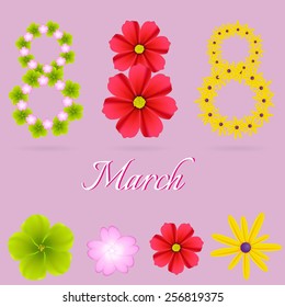 Flowers by March 8. It is possible to make other objects of these flowers.
