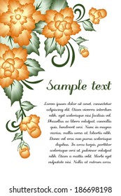 Flowers card. Vector cards design