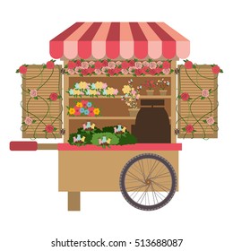 flowers cart icon