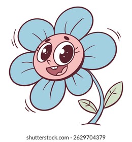 flores cartoon 4 de julho vetor