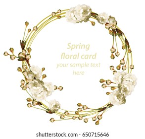 Flowers of the cherry tree
