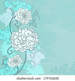 Flowers in the Chinese style.