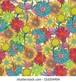 flowers colorful seamless