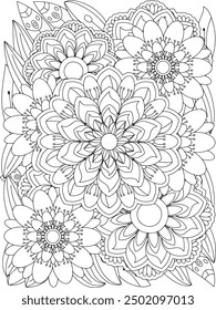 Flowers Coloring Book Pages Flowers Patterns