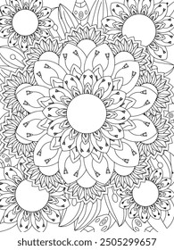 Flowers Coloring Book Pages Flowers Patterns