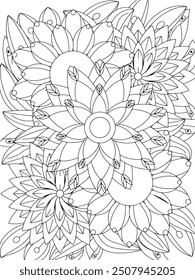 Flowers Coloring Book Pages Flowers Patterns