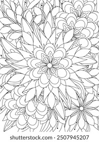 Flowers Coloring Book Pages Flowers Patterns