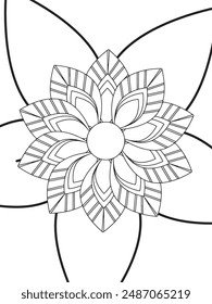  flowers Coloring Book Pages flowers for Relaxation and Stress Relief on Flowers Patterns