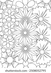 Flowers Coloring Pages For Adules