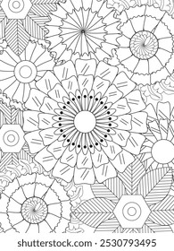 Flowers Coloring Pages For Adules