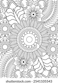 Flowers Coloring Pages For Adules