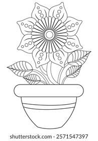 Flowers Coloring Pages For Adules