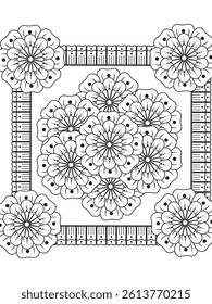 Flowers Coloring Pages For Adules
