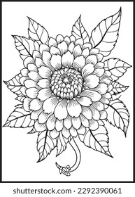 Flowers Coloring pages for Adults