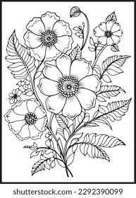 Flowers Coloring pages for Adults