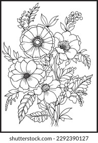 Flowers Coloring pages for Adults