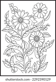 Flowers Coloring pages for Adults