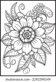 Flowers Coloring pages for Adults