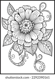 Flowers Coloring pages for Adults